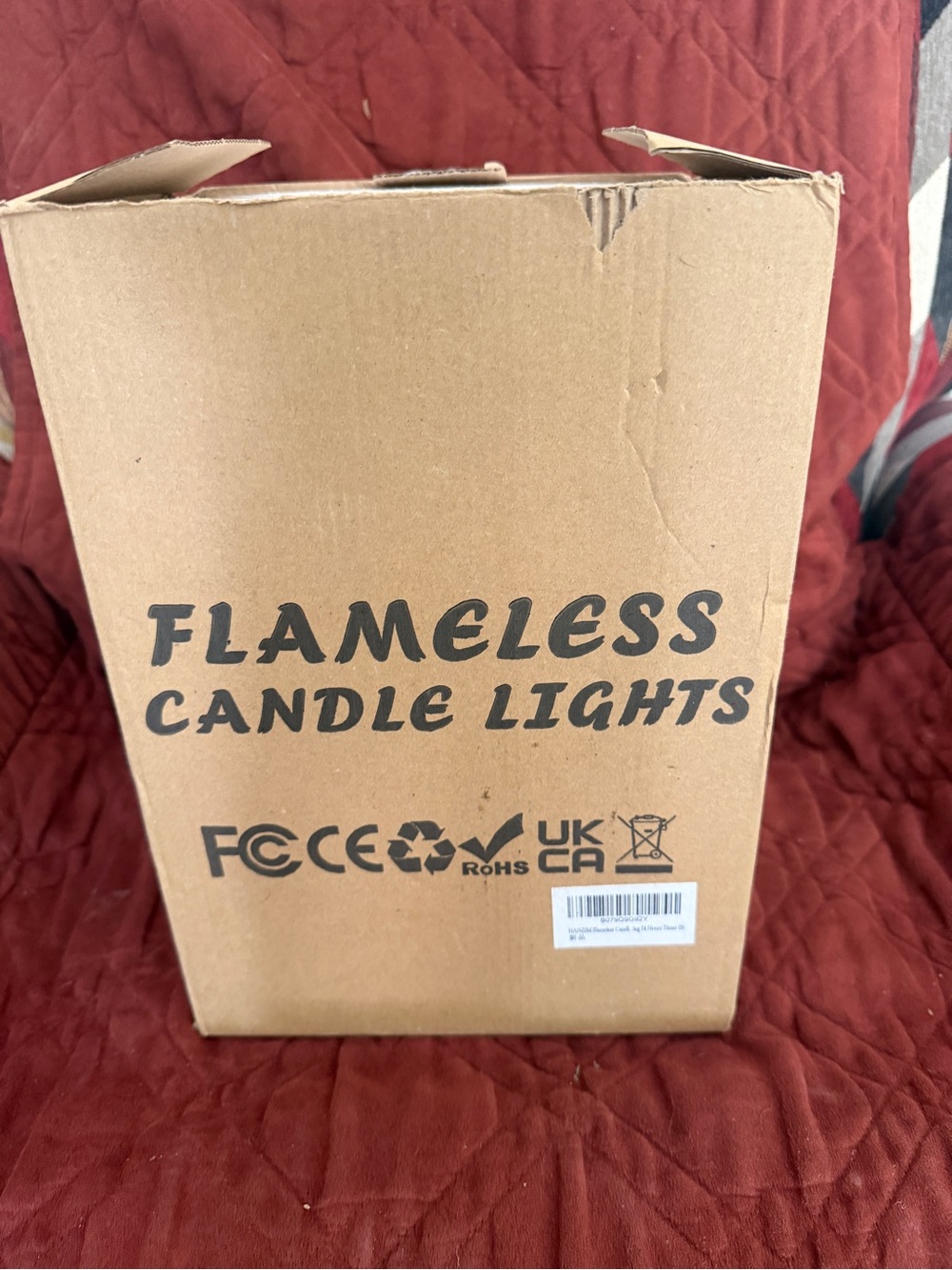Flameless Candle Lights - Red - Unbranded